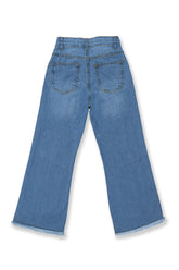 wide-Leg Denim Jeans